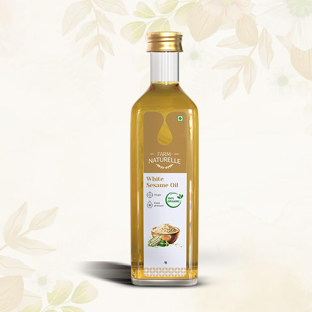 Farm Naturelle Cold Pressed Virgin White Sesame Seed Oil Farm Naturelle
