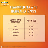 Tata Tea Teaveda Powder | Premium Assam Tea Leaves | Made With Goodness of Indian Herbals - Tulsi, Elaichi, Ginger & Brahmi Tata