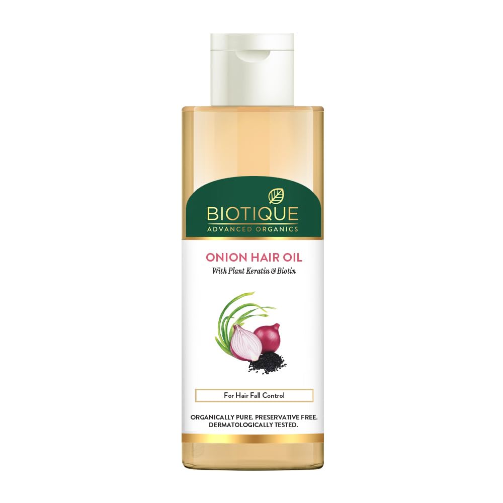 Biotique Advanced Organics Onion Black Seed No-Sticky No-Greasy Hair Oil - Safuron