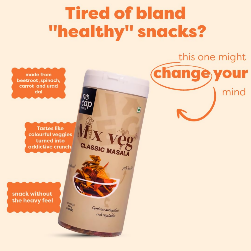Nocap foods Zero Guilt Healthy Mix Chips - Classic Masala Nocap foods