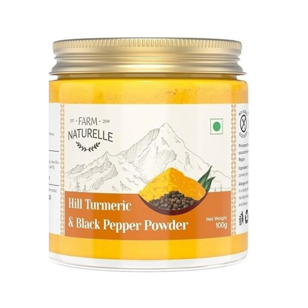 Farm Naturelle Mountain Turmeric Powder High Curcumin with Black Pepper - Safuron