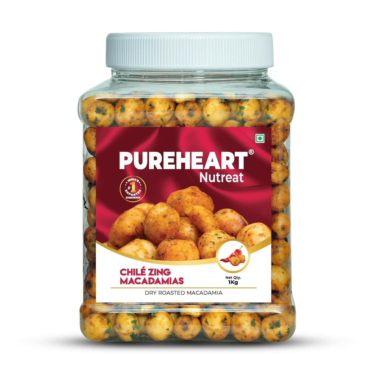 Pureheart Nutreat Chile Zing Macadamias - Safuron