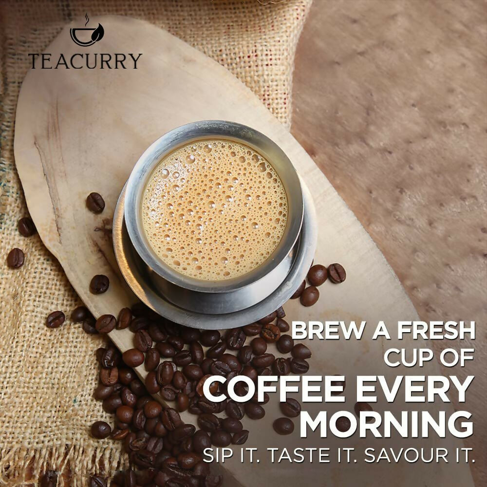 Teacurry South Indian Filter Coffee (100% Arabica Ground Coffee) for Authentic South Indian Taste - Kaapi Coffee Teacurry