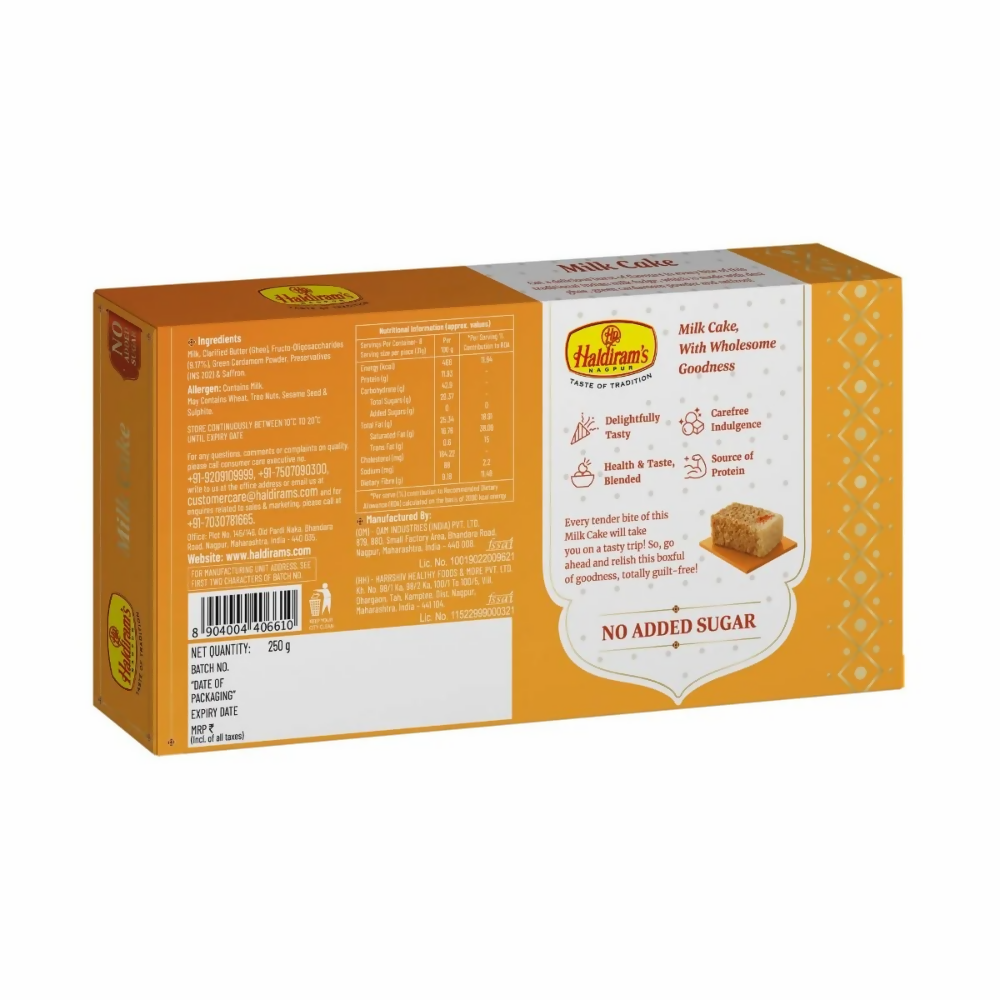 Haldiram's Milk Cake - No Added Sugar Haldiram's