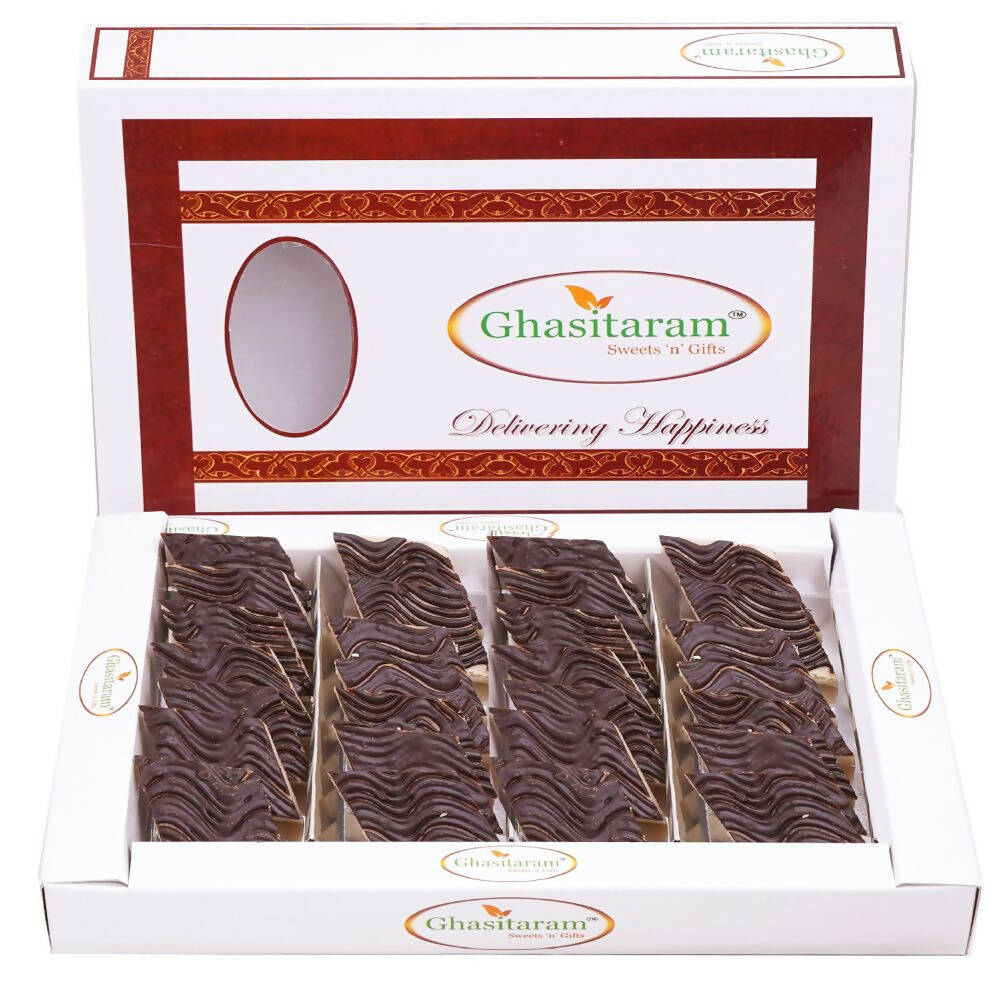 Ghasitaram Chocolate Coated Kaju Katli Sweets - Safuron