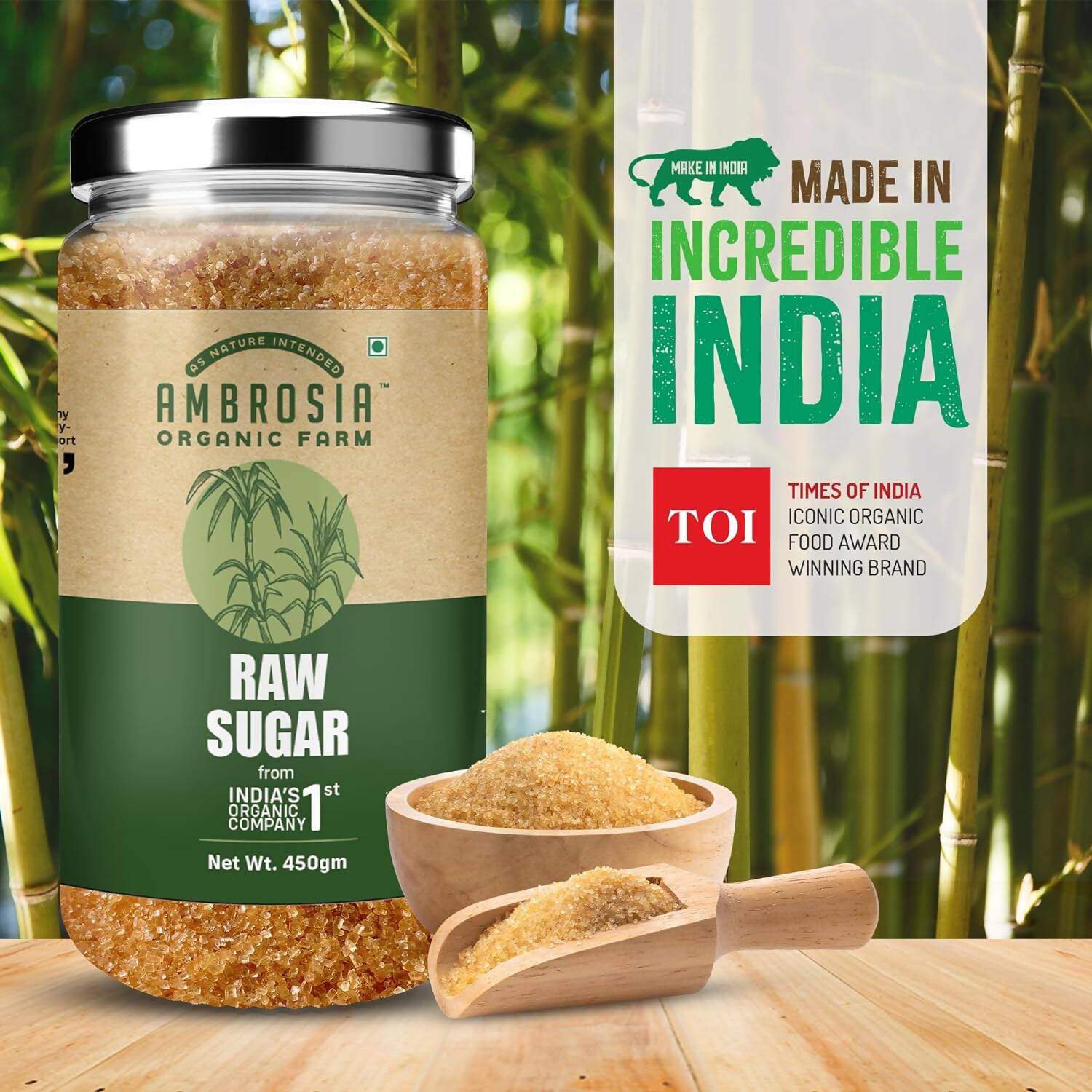 Ambrosia Organic Farm Raw Sugar Ambrosia Organic Farm