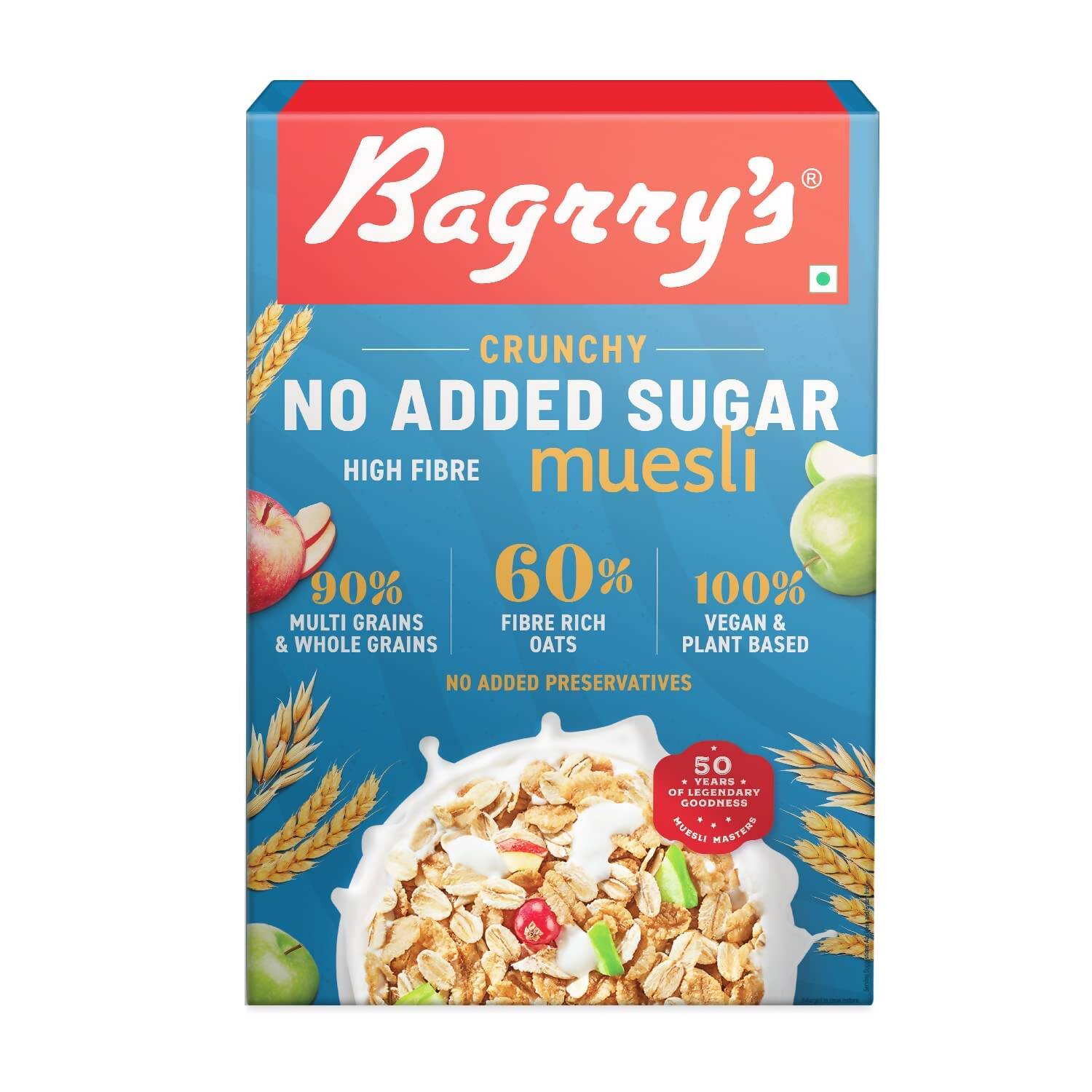 Bagrry's Crunchy No Added Sugar Muesli Bagrry's