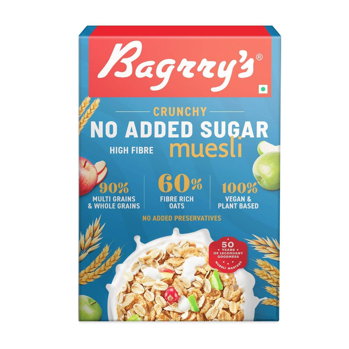 Bagrry's Crunchy No Added Sugar Muesli Bagrry's