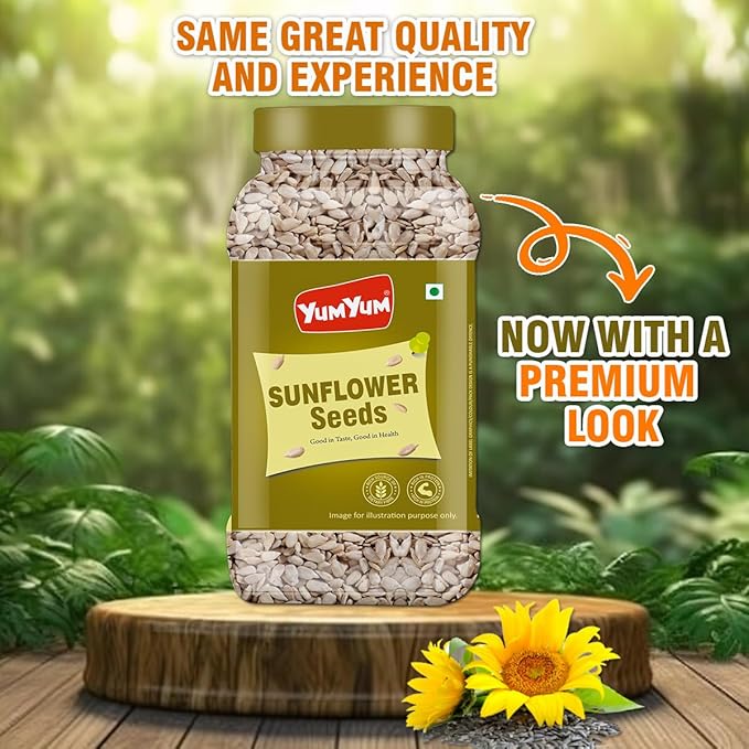 Yum Yum Roasted & Salted Sunflower Seeds Jar Yum Yum