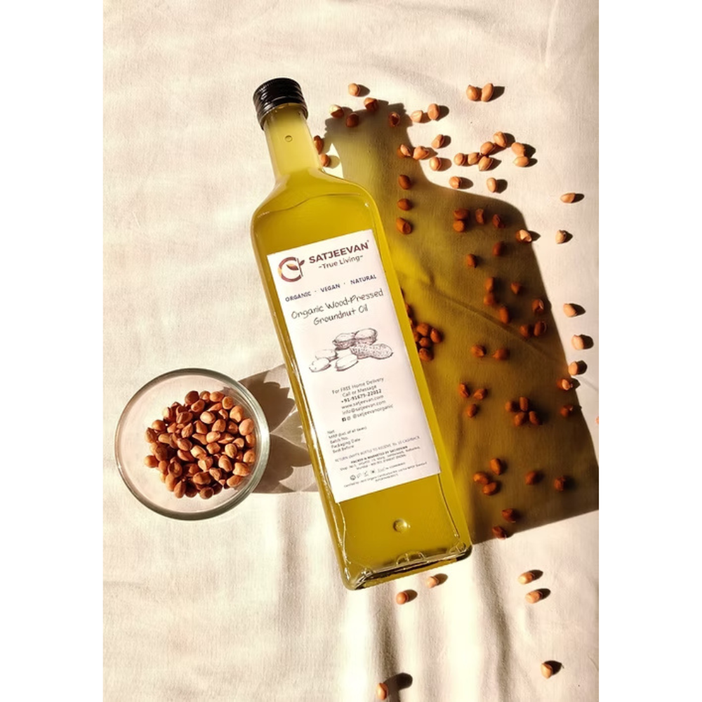 Satjeevan Organic Wood-Pressed Groundnut Oil Satjeevan