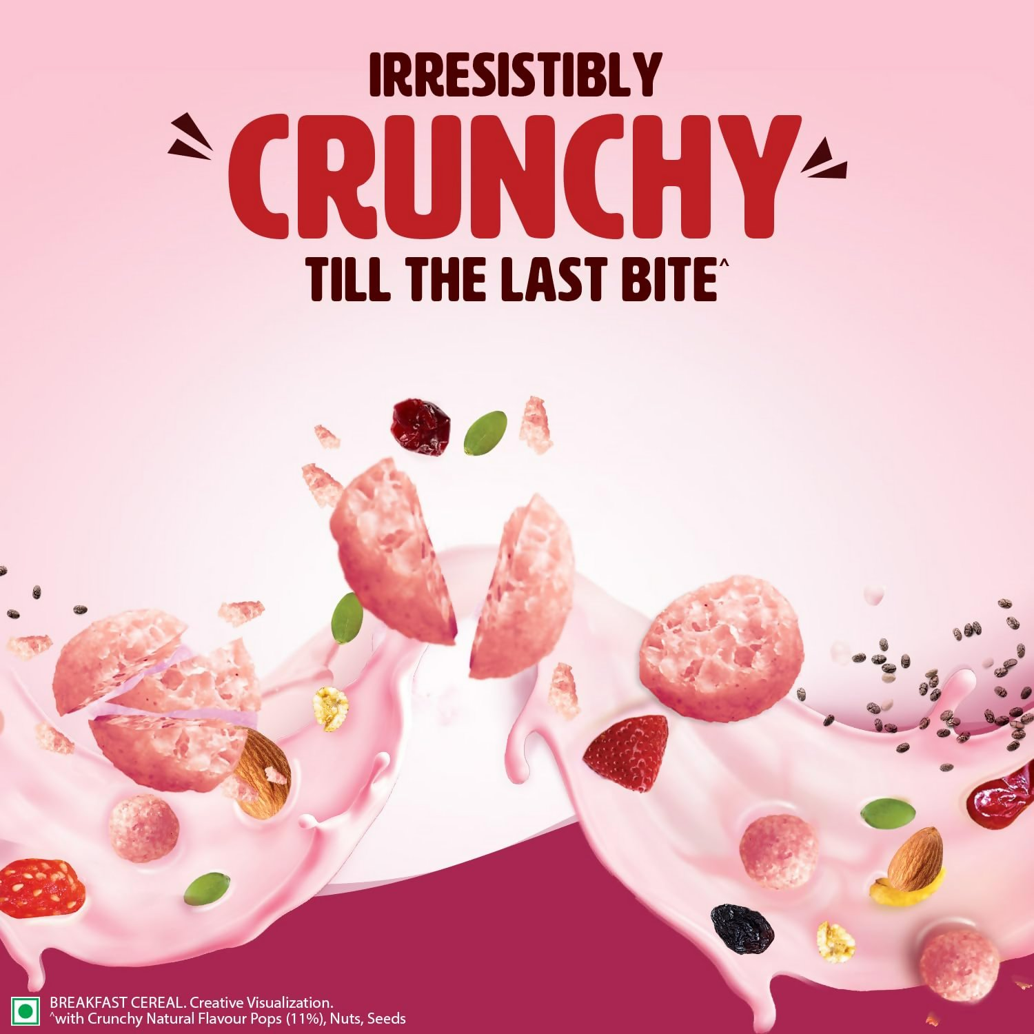 Saffola Muesli Fruit & Nut Berry Crunch with Flavour Pops Saffola