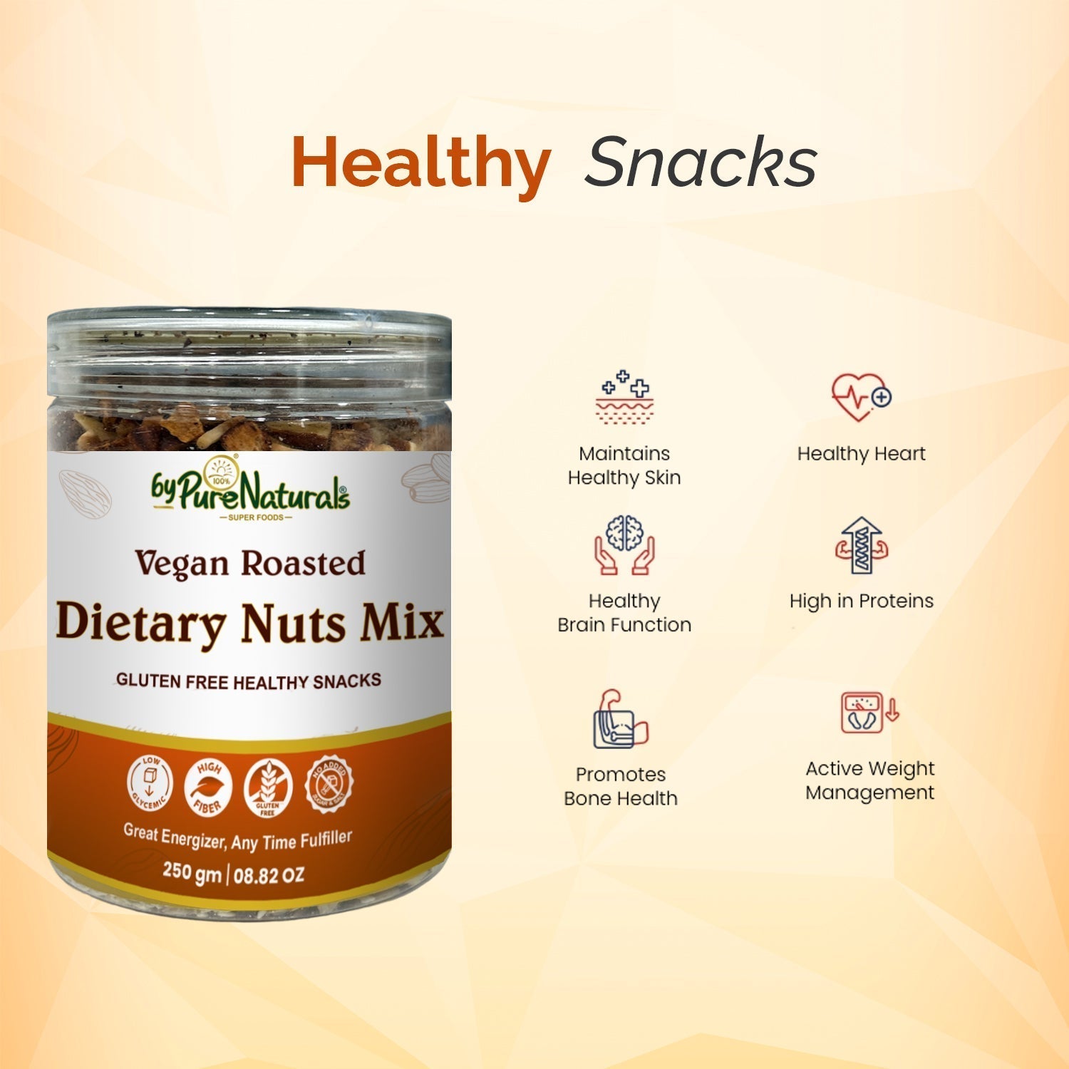 byPureNaturals Dietary Nuts Mix Vegan Roasted byPureNaturals