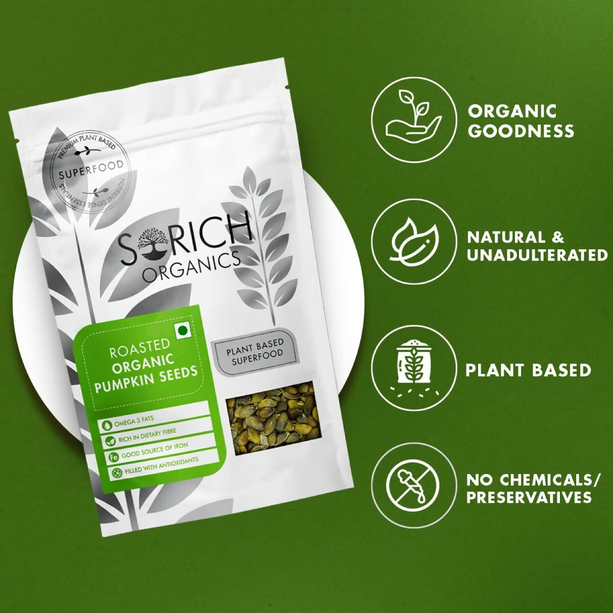 Sorich Organics Roasted Pumpkin Seeds Sorich