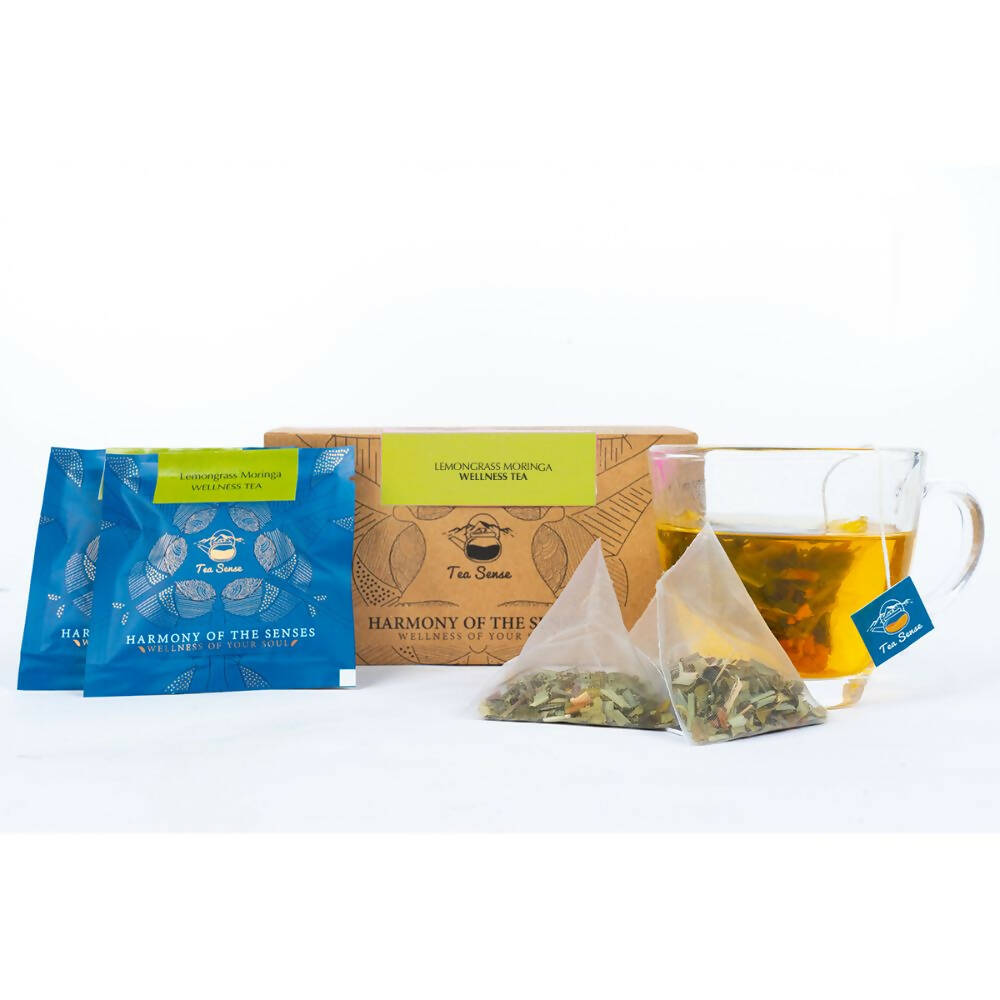 Tea Sense Lemongrass Moringa Tea Bags Box Tea Sense