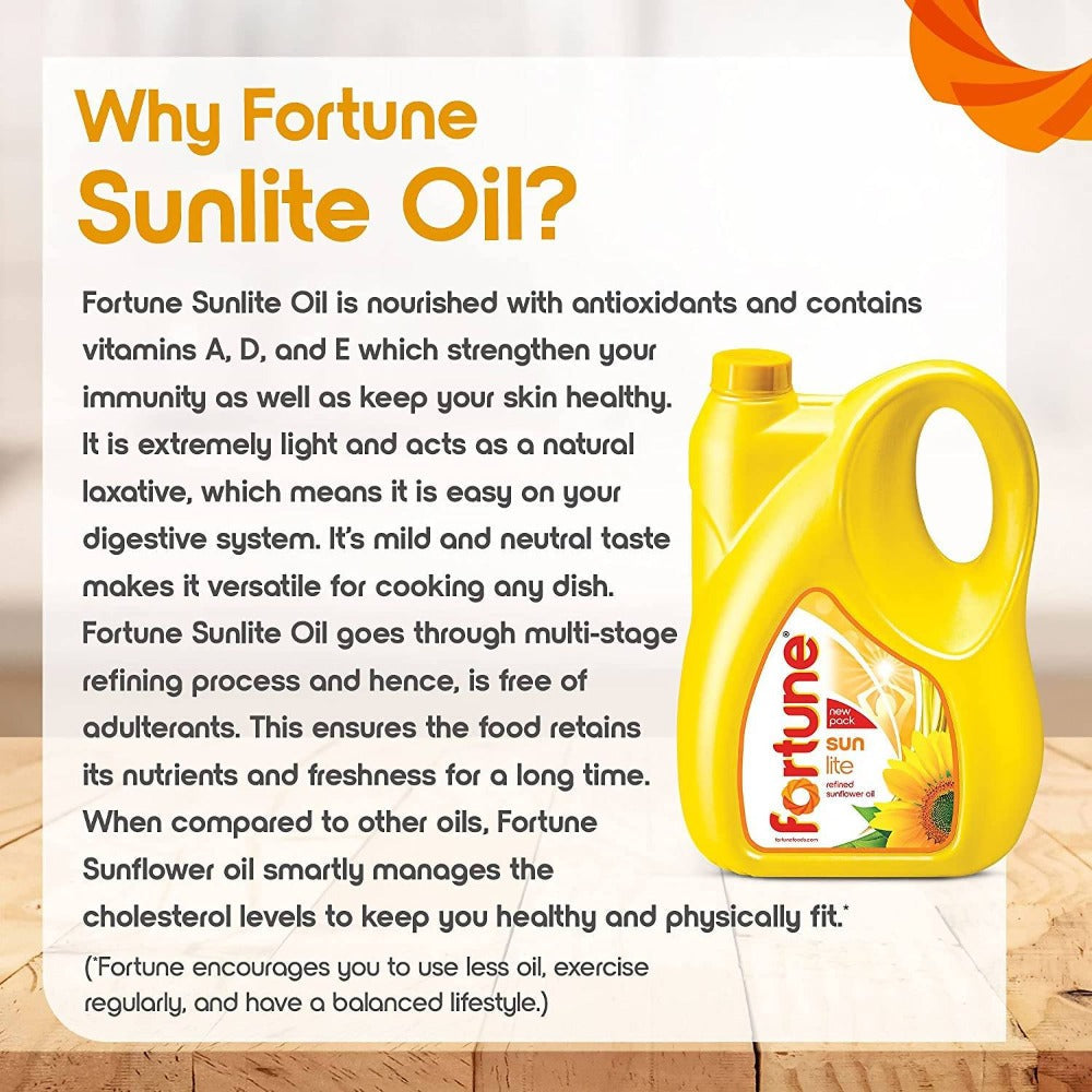 Fortune Sunlite Refined Sunflower Oil Fortune