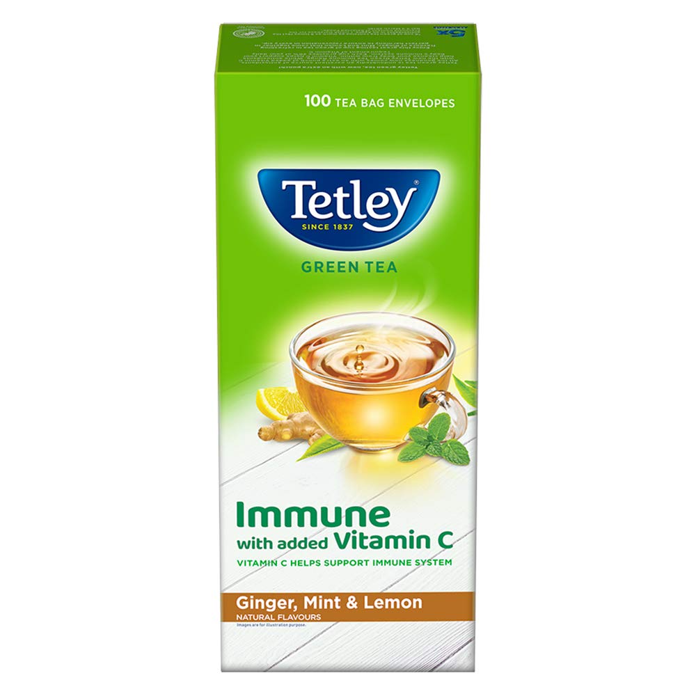 Tetley Green Tea Ginger, Mint and Lemon Tea Bags Tetley