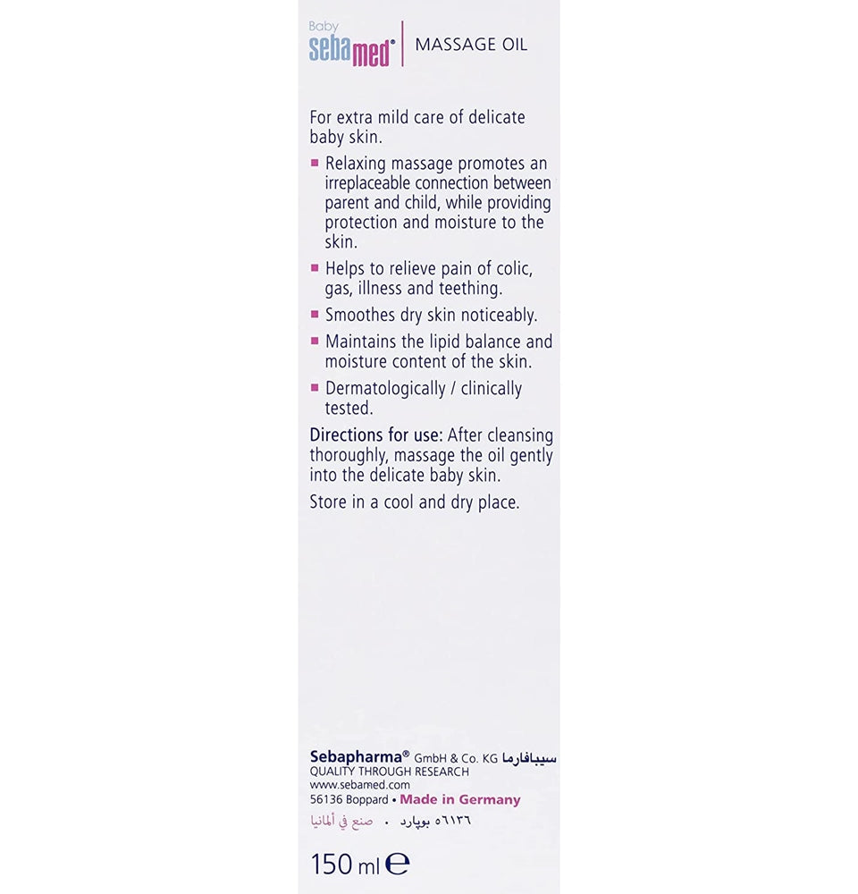 Sebamed Baby Massage Oil With Soya Oil For Newborn