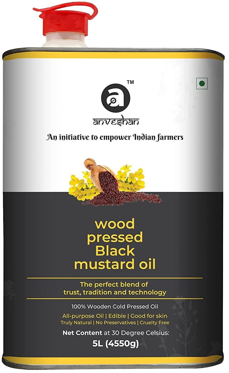 Anveshan Wood Pressed Black Mustard Oil Anveshan