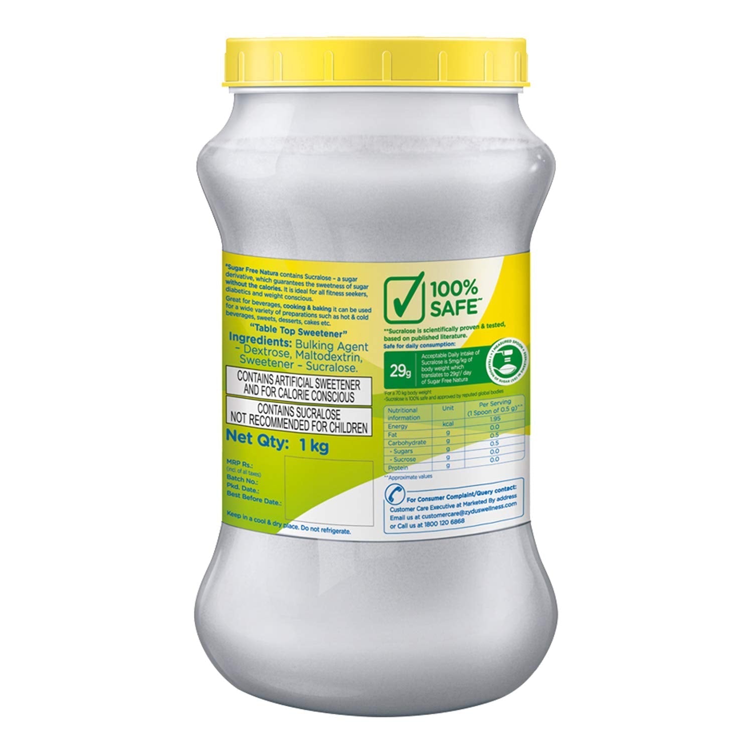 Sugar Free Natura Low Calorie Sweetner Powder Sugar Free
