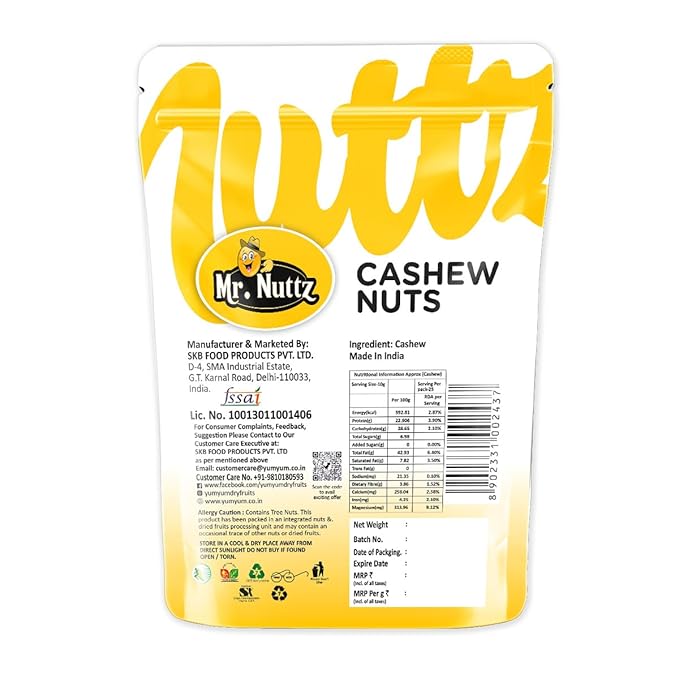 Mr. Nuttz Cashews Pouch Yum Yum