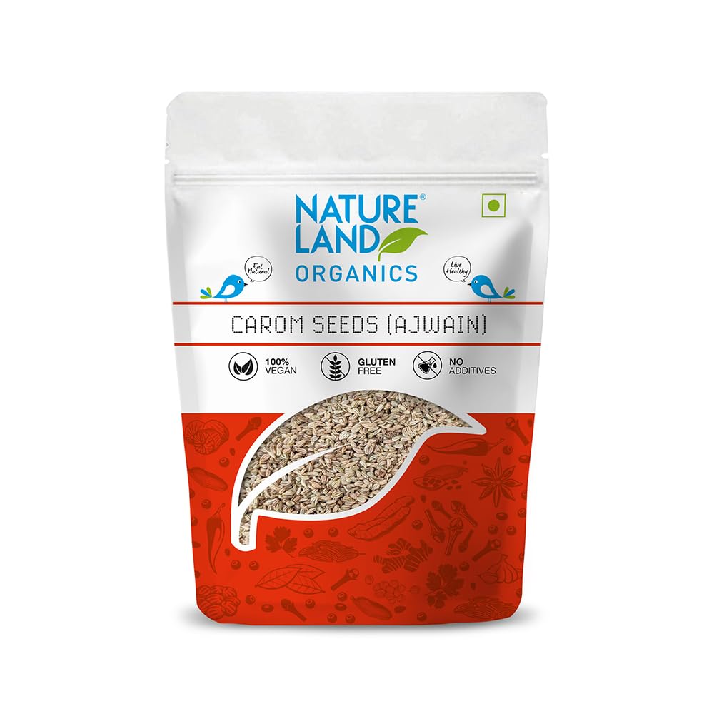 Nature Land Organics Carom Seeds (Ajwain) - Safuron