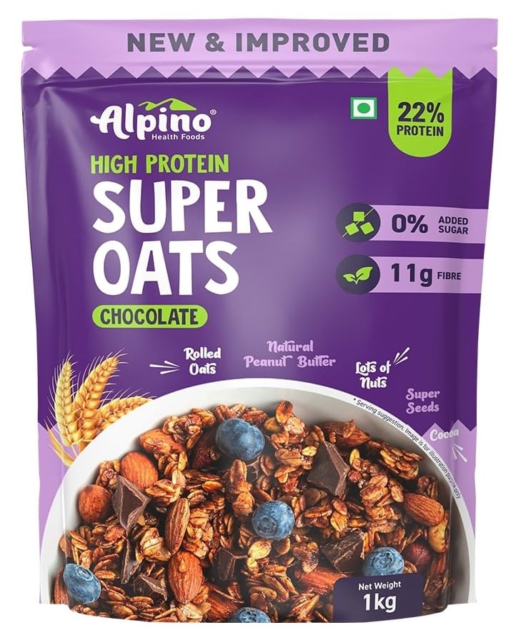 Alpino High Protein Super Rolled Oats Chocolate Alpino
