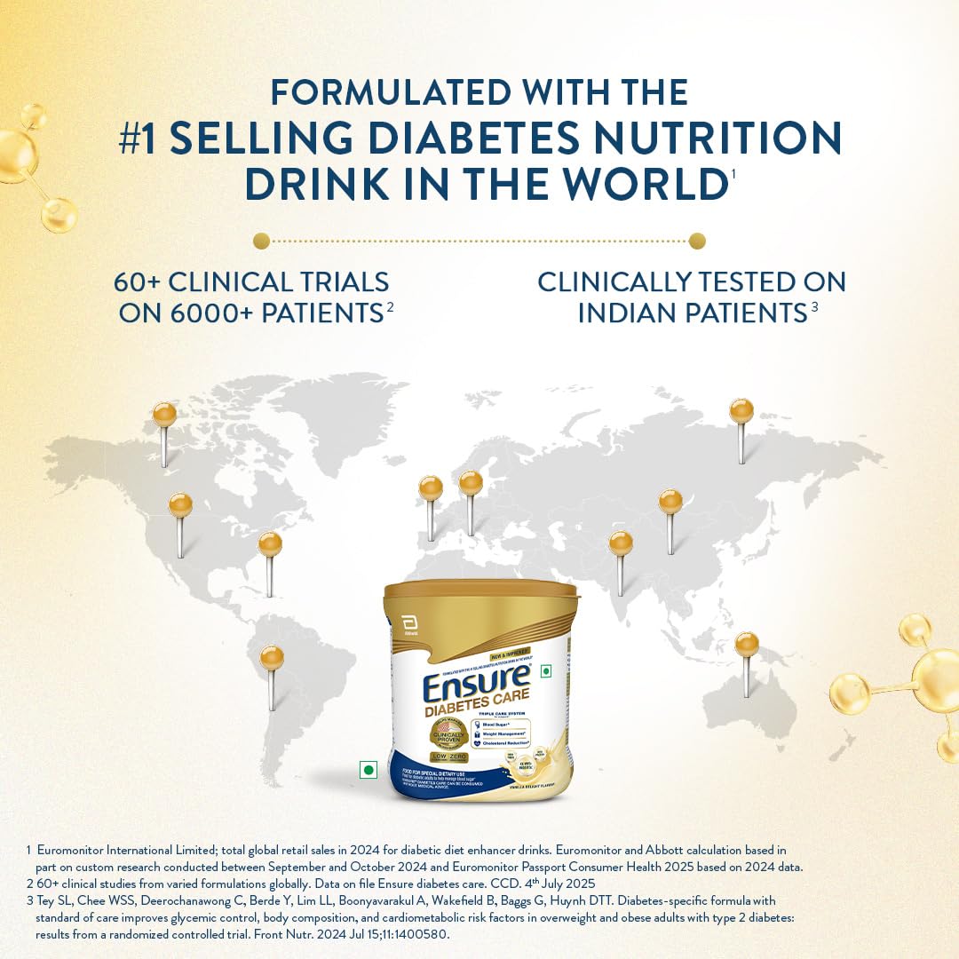 Ensure Diabetes Care Powder Vanilla Flavour - Sugar Free Health Drink Ensure