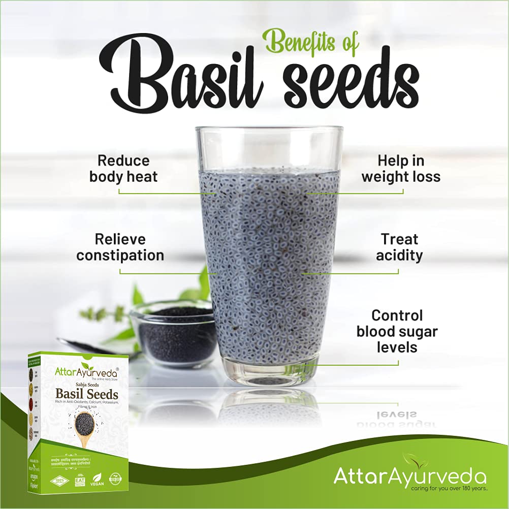 Attar Ayurveda Sabja Basil Seeds Attar Ayurveda