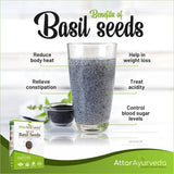 Attar Ayurveda Sabja Basil Seeds Attar Ayurveda