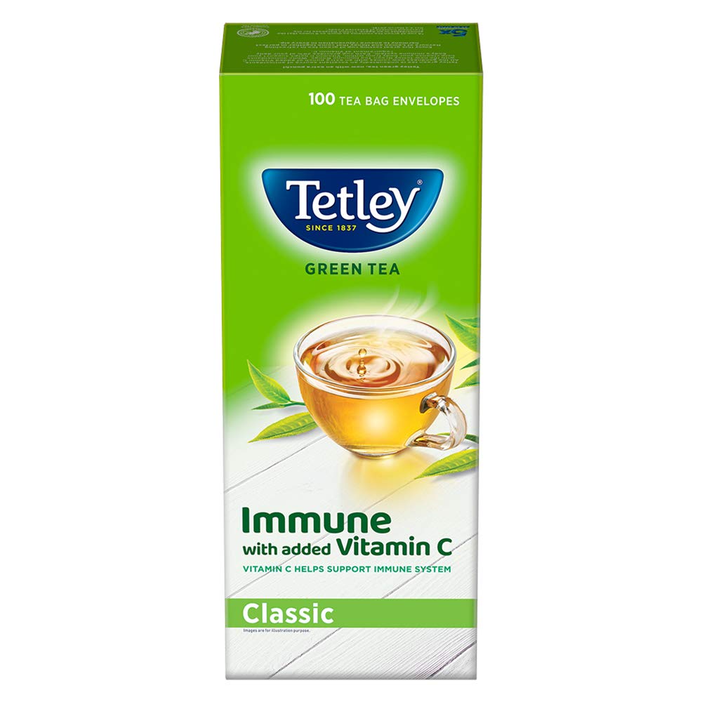 Tetley Green Tea Regular (100 Tea Bags) Tetley
