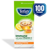 Tetley Green Tea Lemon and Honey (100 Tea Bags) Tetley
