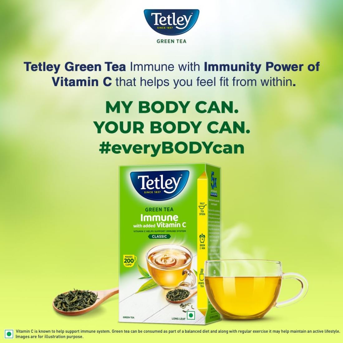 Tetley Long Leaf Green Tea Tetley