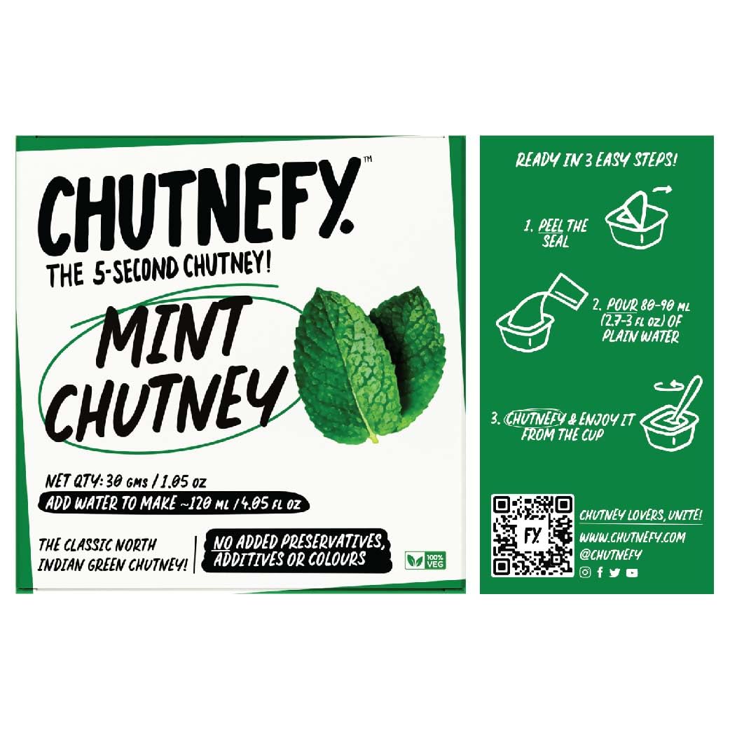 Chutnefy Mint Chutney | Delicious & Ready-to-Eat | 5-Second Instant Chutney - Dista