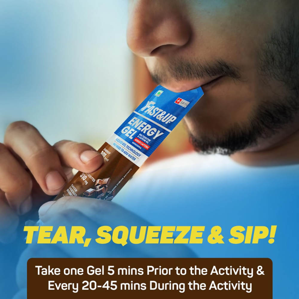 Fast&Up Energy Gel-Chocolate Bourborn Flavour Fast&Up