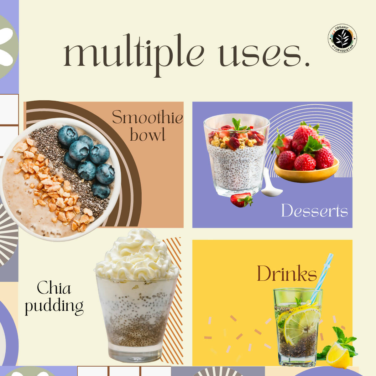 Organic Ayurvedistan Chia Seeds Organic Ayurvedistan