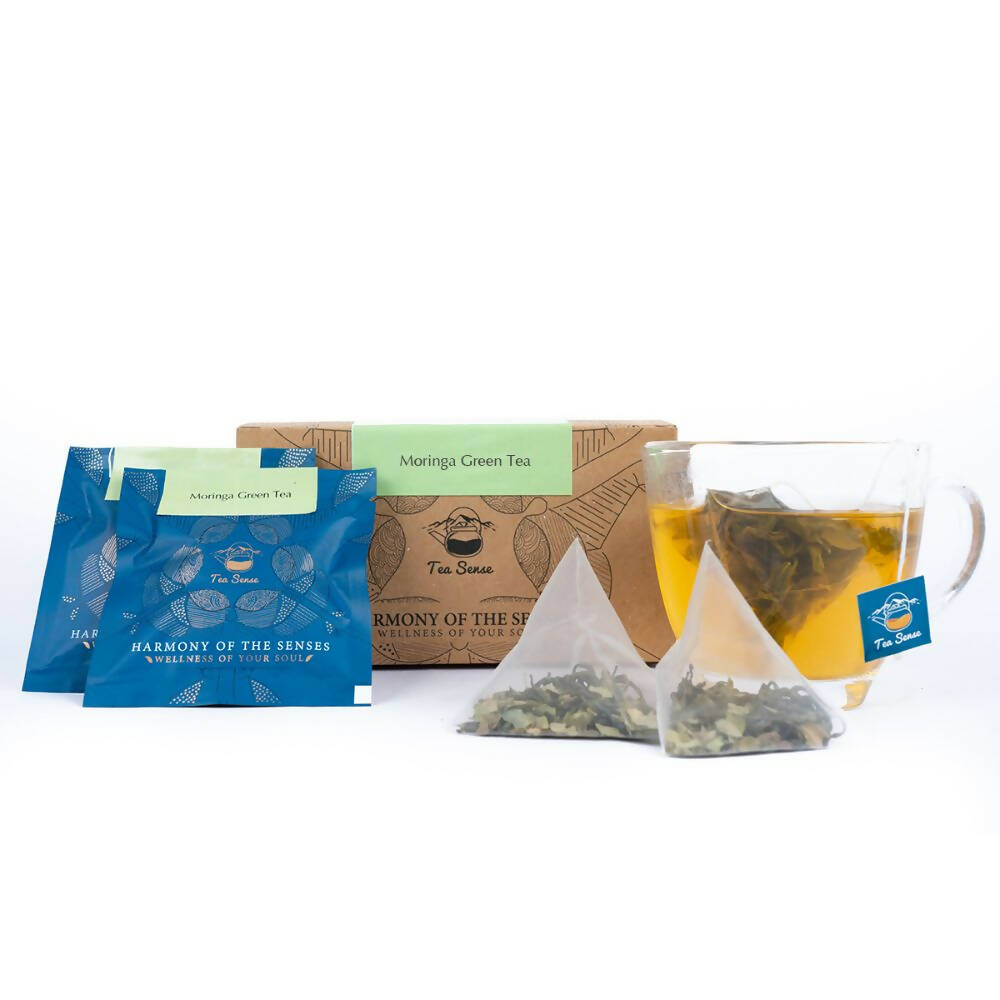 Tea Sense Moringa Green Tea Bags Box Tea Sense