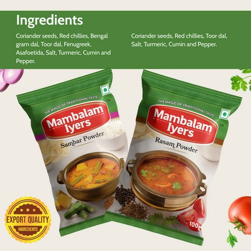 Mambalam Iyers Sambar & Rasam Powder Mambalam Iyers