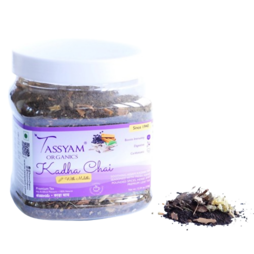 Tassyam Organics Strong Kadha Tea | Chai - Jar - Safuron