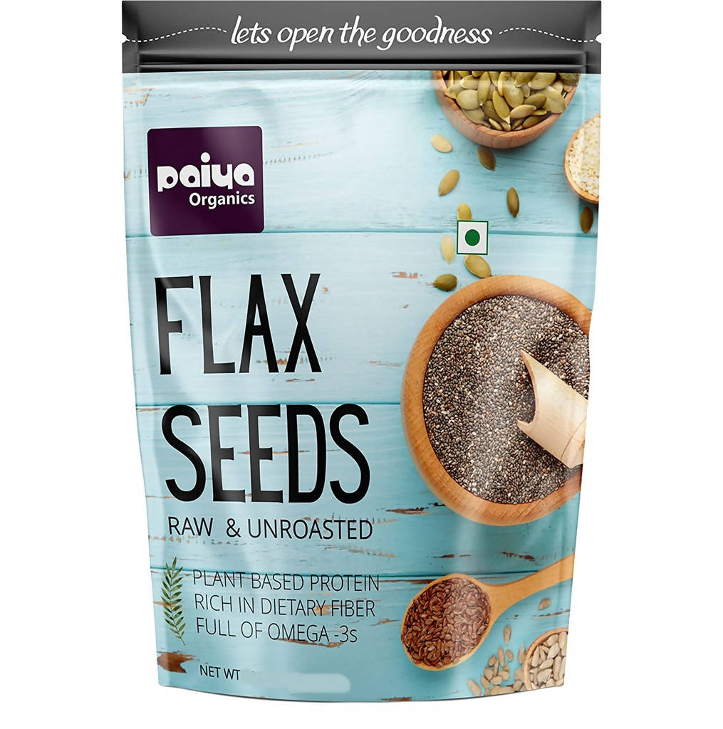 Paiya Organics Flax Seeds Raw & Unroasted - Safuron