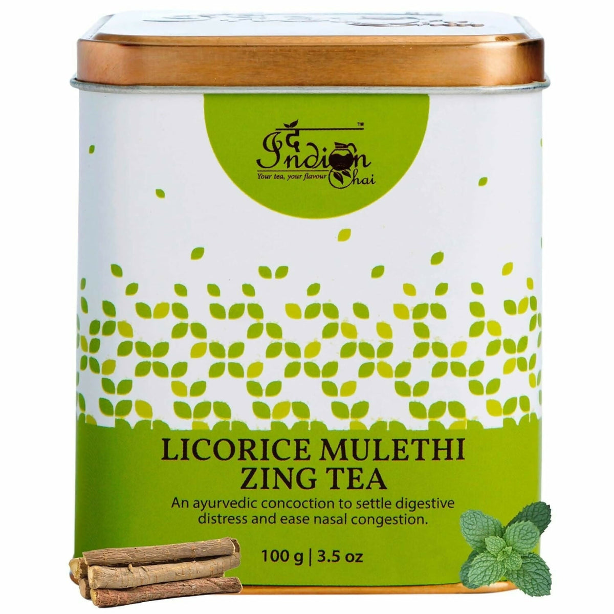 The Indian Chai - Licorice Mulethi Zing Ayurvedic Tea The Indian Chai