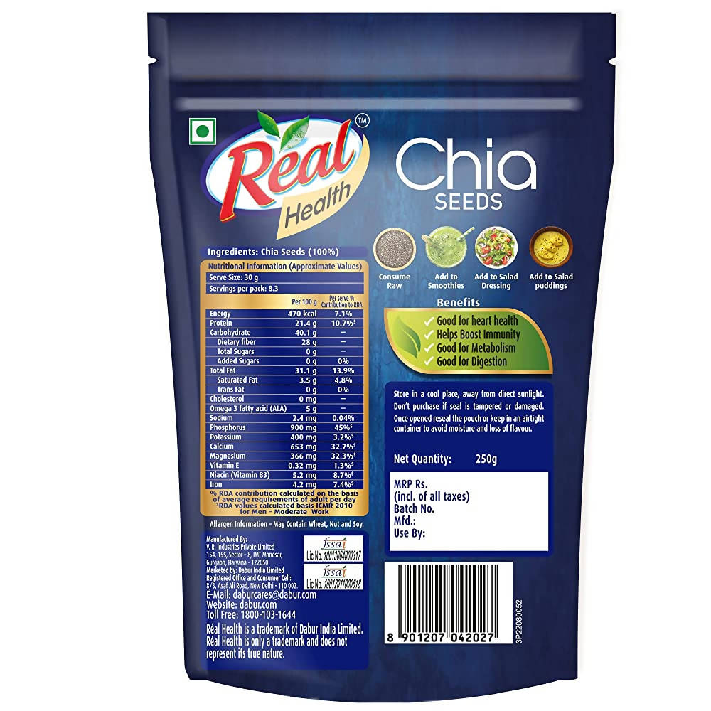 Dabur Real Health Chia Seeds Dabur