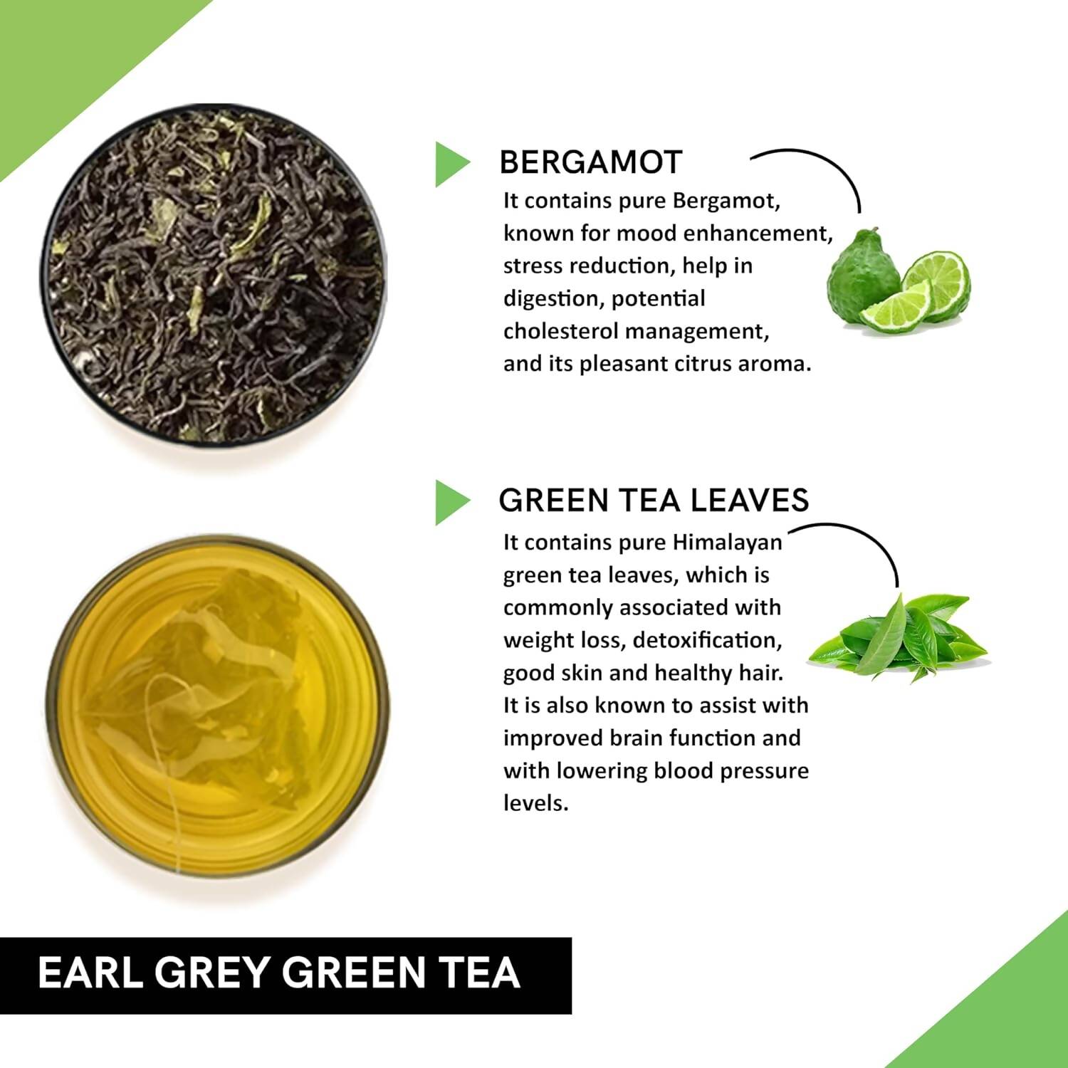 Teacurry Earl Grey Green Tea Bags Teacurry