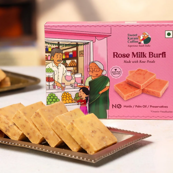 Sweet Karam Coffee Rose Milk Burfi Sweet Karam Coffee