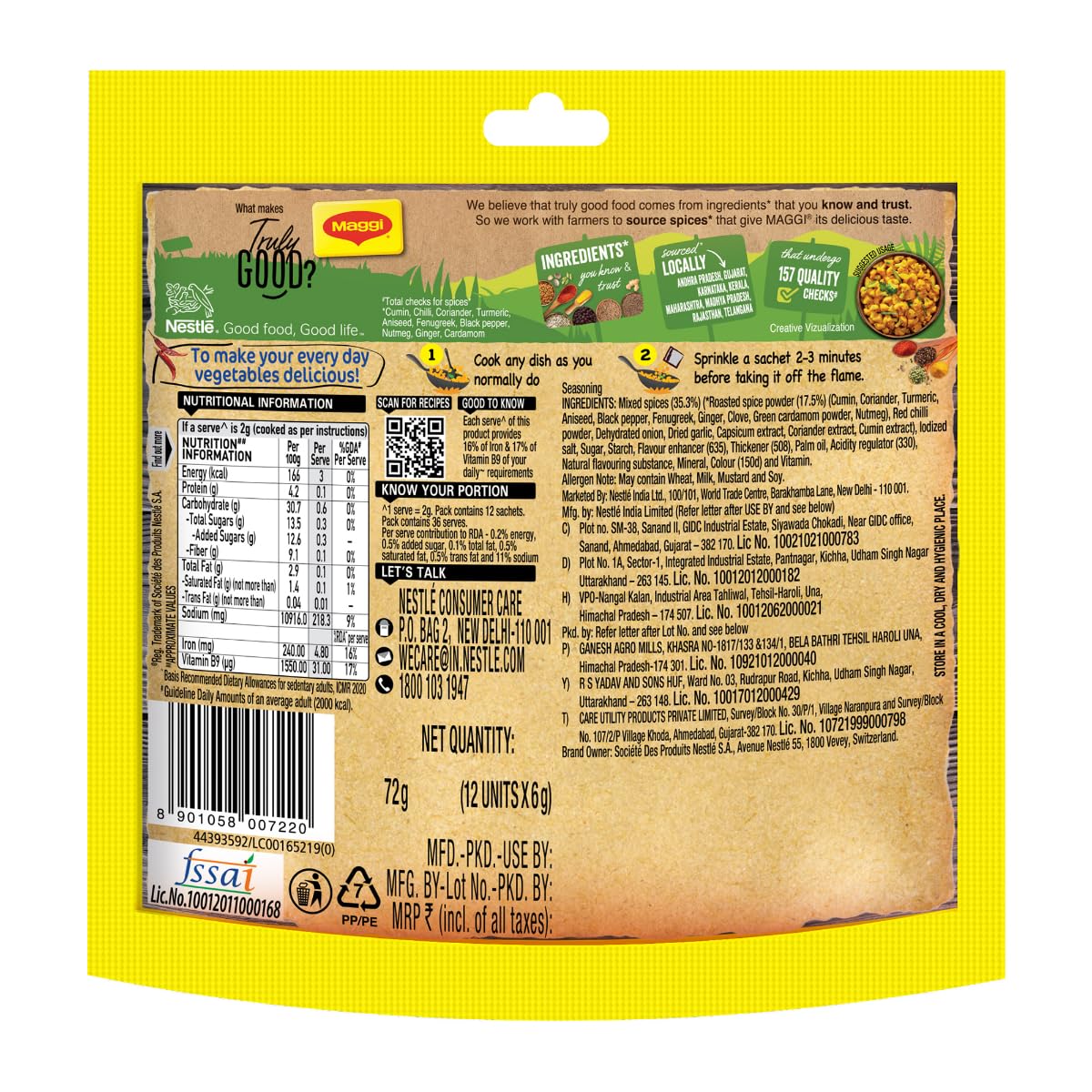 Maggi Masala-ae-Magic Vegetable Masala Maggi