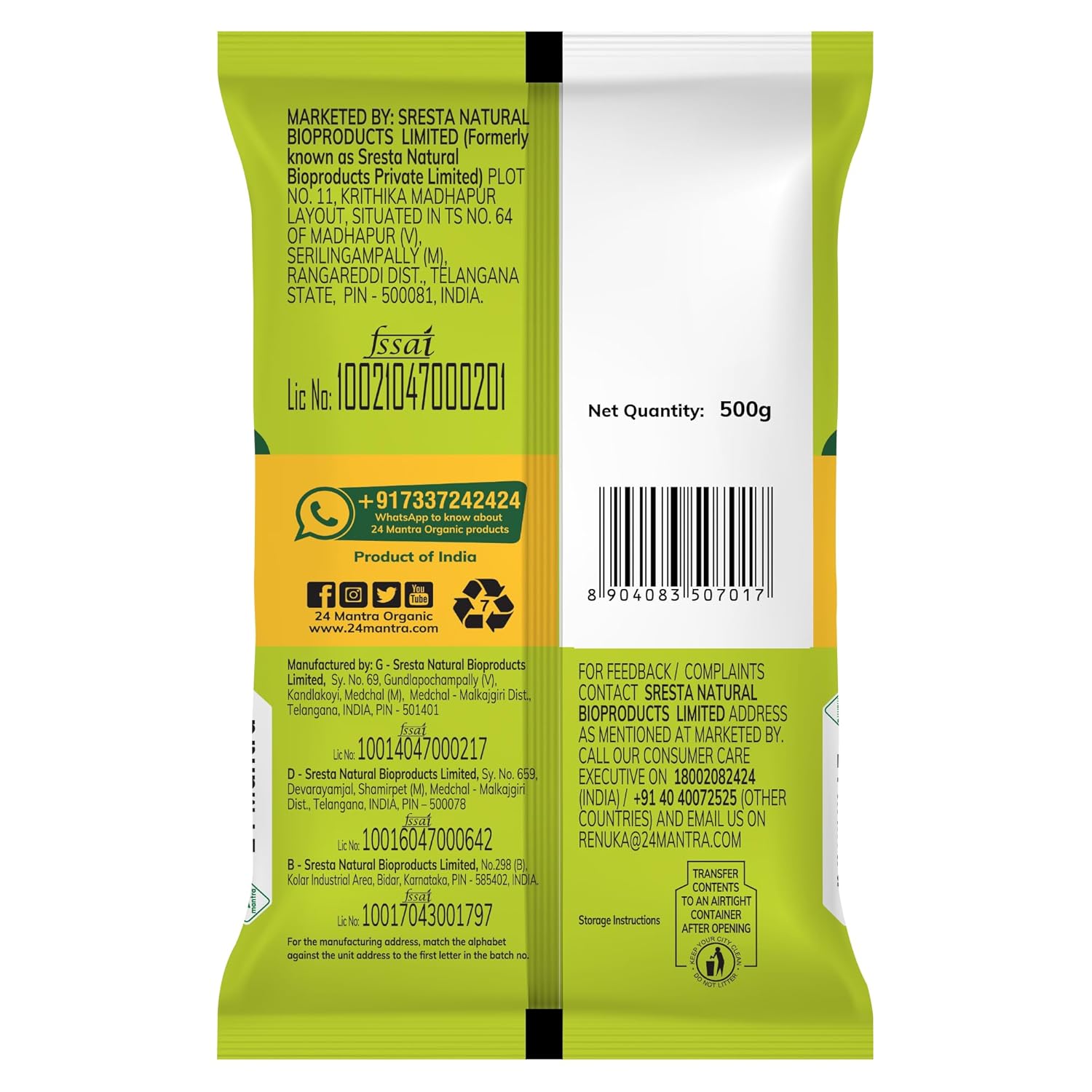 24 Mantra Organic Little Millet 24 Mantra Organic