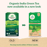 Organic India Tulsi Green Tea Classic 25 Tea bags Organic India