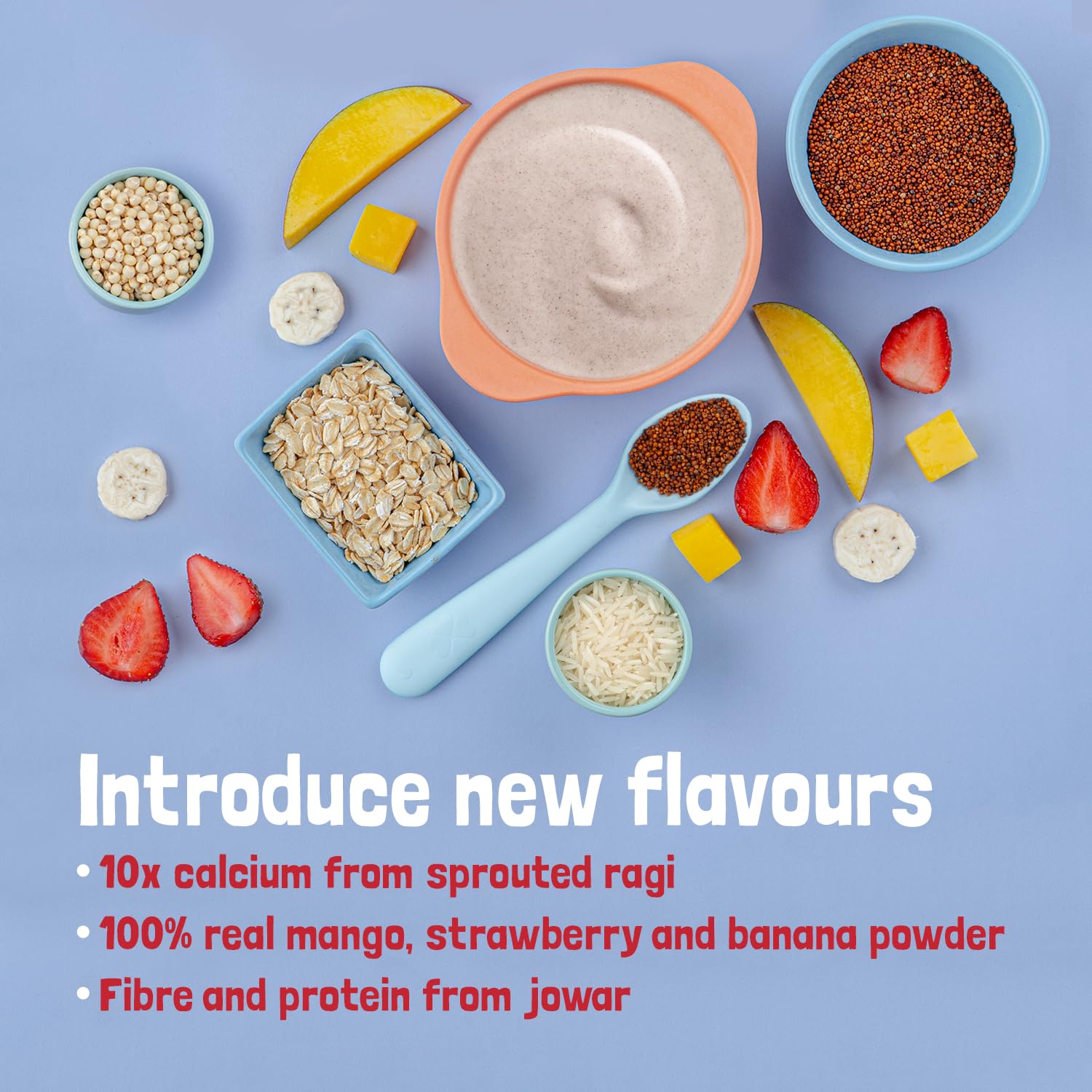 Slurrp Farm Multigrain Millets with Mixed Fruits Cereal For Kids Slurrp Farm