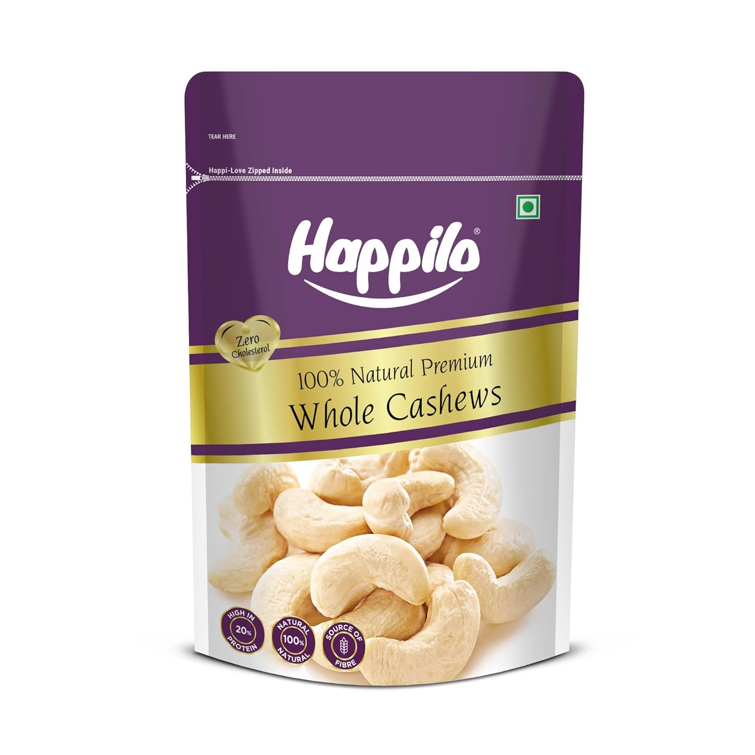 Happilo Premium Whole Cashew Nuts - Safuron