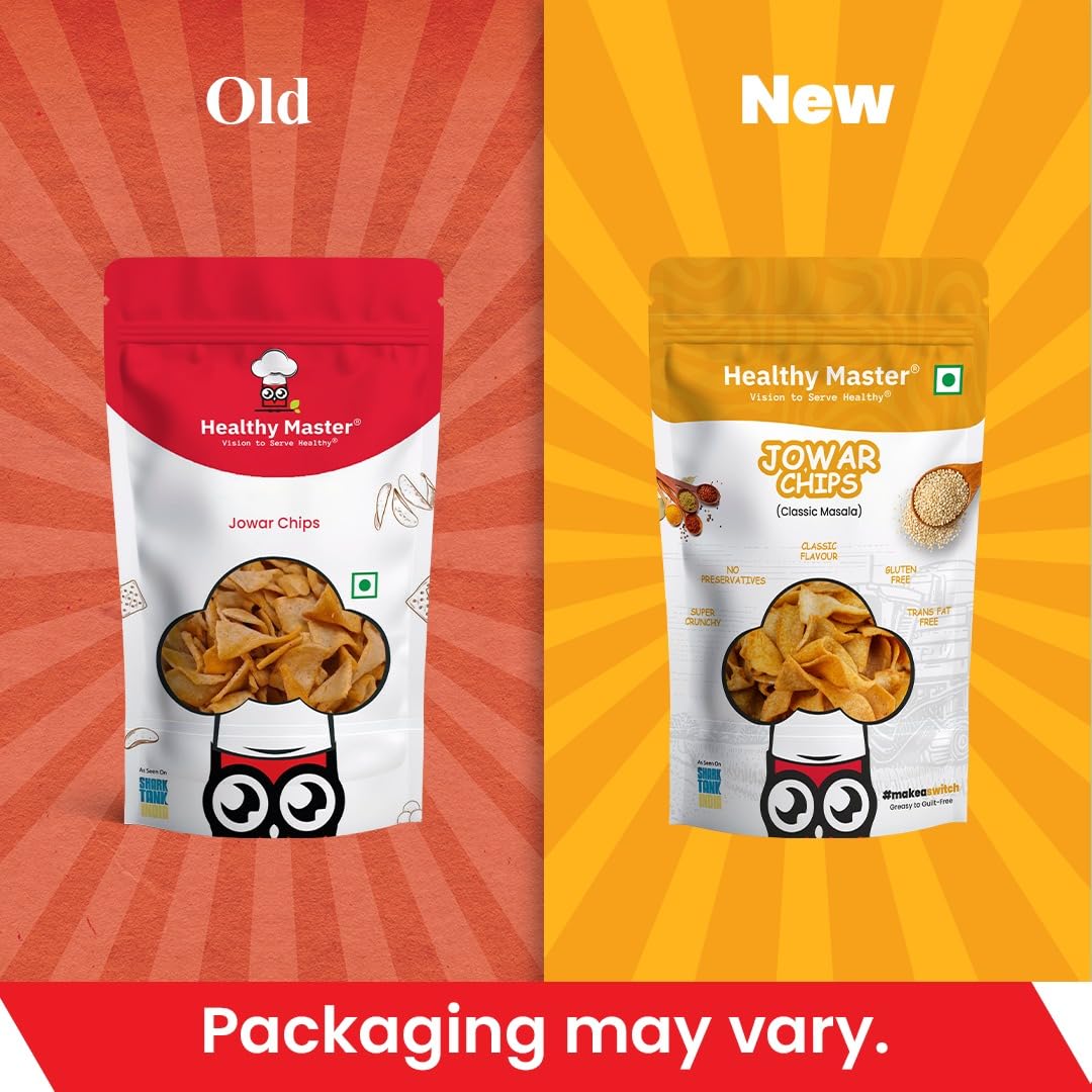 Healthy Master Light & Crispy Jowar Chips | Millet Snacks Healthy Master