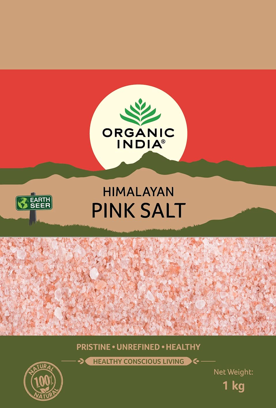 Organic India Himalayan Pink Rock Salt Organic India